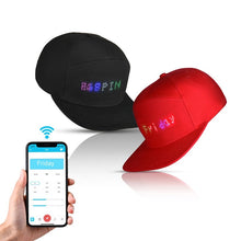 Load image into Gallery viewer, Smart LED Text Display Cap(Hat with Bluetooth and USB)