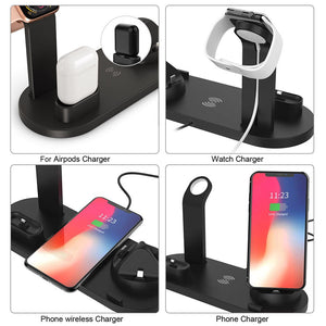 4 in 1 Wireless Fast Charging Dock Station(For Apple Watch iPhone Airpods)