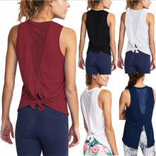 Load image into Gallery viewer, Women Gym Shirt Summer Yoga Tank Top Quick Dry Mesh Sport Vest Women Fitness Clothes Sleeveless Workout Shirt Running Sportswear
