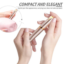 Load image into Gallery viewer, Mini Electric Eyebrow Trimmer Lipstick Brows Pen Hair Remover Painless Eye brow Razor Epilator With LED Light
