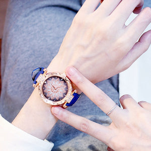 Ladies Bracelet Watch Casual Leather Quartz Wristwatch Relogio Feminino