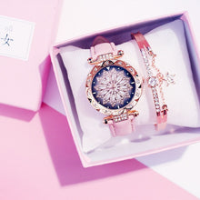 Load image into Gallery viewer, Ladies Bracelet Watch Casual Leather Quartz Wristwatch Relogio Feminino

