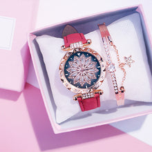 Load image into Gallery viewer, Ladies Bracelet Watch Casual Leather Quartz Wristwatch Relogio Feminino
