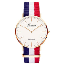 Load image into Gallery viewer, Pulseira de náilon estilo quartzo relógio feminino marca superior relógios moda casual relógio de pulso 2018 venda quente moda senhoras relógios
