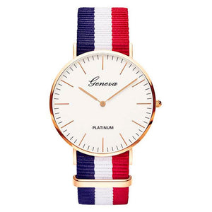 Pulseira de náilon estilo quartzo relógio feminino marca superior relógios moda casual relógio de pulso 2018 venda quente moda senhoras relógios