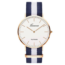 Load image into Gallery viewer, Pulseira de náilon estilo quartzo relógio feminino marca superior relógios moda casual relógio de pulso 2018 venda quente moda senhoras relógios
