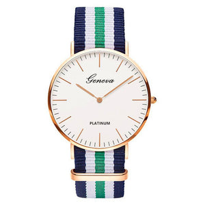 Pulseira de náilon estilo quartzo relógio feminino marca superior relógios moda casual relógio de pulso 2018 venda quente moda senhoras relógios