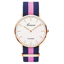 Load image into Gallery viewer, Pulseira de náilon estilo quartzo relógio feminino marca superior relógios moda casual relógio de pulso 2018 venda quente moda senhoras relógios
