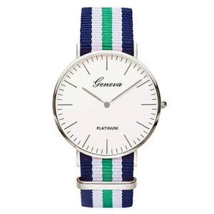 Pulseira de náilon estilo quartzo relógio feminino marca superior relógios moda casual relógio de pulso 2018 venda quente moda senhoras relógios