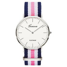 Load image into Gallery viewer, Pulseira de náilon estilo quartzo relógio feminino marca superior relógios moda casual relógio de pulso 2018 venda quente moda senhoras relógios
