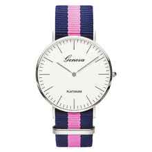Load image into Gallery viewer, Pulseira de náilon estilo quartzo relógio feminino marca superior relógios moda casual relógio de pulso 2018 venda quente moda senhoras relógios
