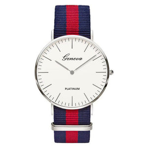 Pulseira de náilon estilo quartzo relógio feminino marca superior relógios moda casual relógio de pulso 2018 venda quente moda senhoras relógios