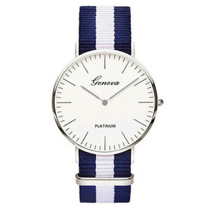 Pulseira de náilon estilo quartzo relógio feminino marca superior relógios moda casual relógio de pulso 2018 venda quente moda senhoras relógios