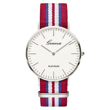 Load image into Gallery viewer, Pulseira de náilon estilo quartzo relógio feminino marca superior relógios moda casual relógio de pulso 2018 venda quente moda senhoras relógios
