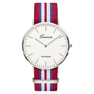 Pulseira de náilon estilo quartzo relógio feminino marca superior relógios moda casual relógio de pulso 2018 venda quente moda senhoras relógios