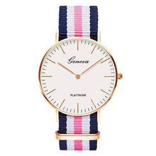 Load image into Gallery viewer, Pulseira de náilon estilo quartzo relógio feminino marca superior relógios moda casual relógio de pulso 2018 venda quente moda senhoras relógios
