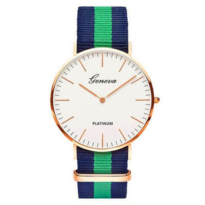 Pulseira de náilon estilo quartzo relógio feminino marca superior relógios moda casual relógio de pulso 2018 venda quente moda senhoras relógios