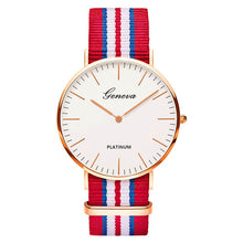Load image into Gallery viewer, Pulseira de náilon estilo quartzo relógio feminino marca superior relógios moda casual relógio de pulso 2018 venda quente moda senhoras relógios
