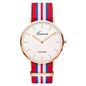 Pulseira de náilon estilo quartzo relógio feminino marca superior relógios moda casual relógio de pulso 2018 venda quente moda senhoras relógios