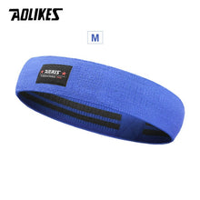 Load image into Gallery viewer, AOLIKES, Unisex, banda para el trasero, banda de resistencia, banda de entrenamiento, ejercicio para piernas, muslo, Glute, Butt Squat, bandas, diseño antideslizante
