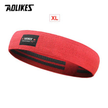 Load image into Gallery viewer, AOLIKES, Unisex, banda para el trasero, banda de resistencia, banda de entrenamiento, ejercicio para piernas, muslo, Glute, Butt Squat, bandas, diseño antideslizante
