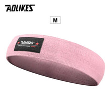Load image into Gallery viewer, AOLIKES, Unisex, banda para el trasero, banda de resistencia, banda de entrenamiento, ejercicio para piernas, muslo, Glute, Butt Squat, bandas, diseño antideslizante
