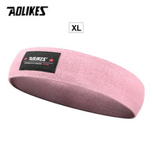 Load image into Gallery viewer, AOLIKES, Unisex, banda para el trasero, banda de resistencia, banda de entrenamiento, ejercicio para piernas, muslo, Glute, Butt Squat, bandas, diseño antideslizante
