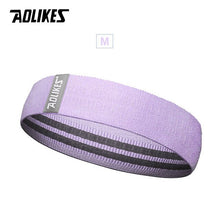 Load image into Gallery viewer, AOLIKES, Unisex, banda para el trasero, banda de resistencia, banda de entrenamiento, ejercicio para piernas, muslo, Glute, Butt Squat, bandas, diseño antideslizante
